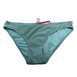 Xhilaration Women's Size XL 12-14 Swim Bikini Bottom Hipster Teal New With Tags